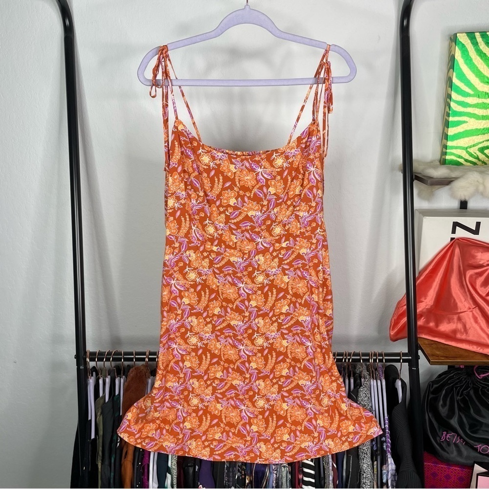 J. Crew Reimagined Orange Strappy Sundress